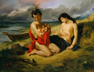 I Natchez da Ferdinand Victor Eugene Delacroix
